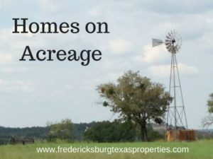 Homes on Acreage For Sale Fredericksburg TX